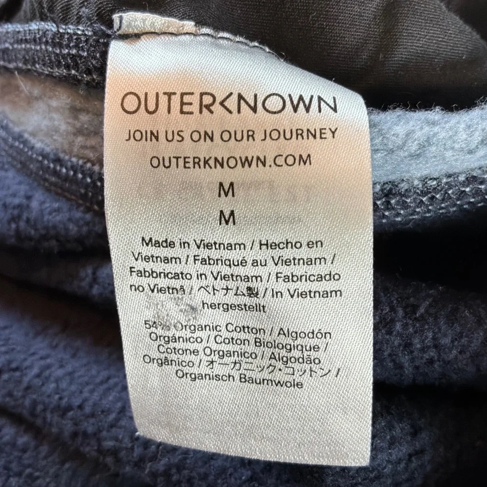 Outerknown Terry Joggers Navy Blue Organic Cotton Sweatpants Mens M Lounge Surf